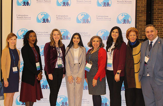 A group photo featuring guest speakers from the 2023 Women in Business Conference