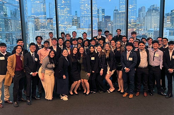 Group photo from UIC's First Annual Finance Reception