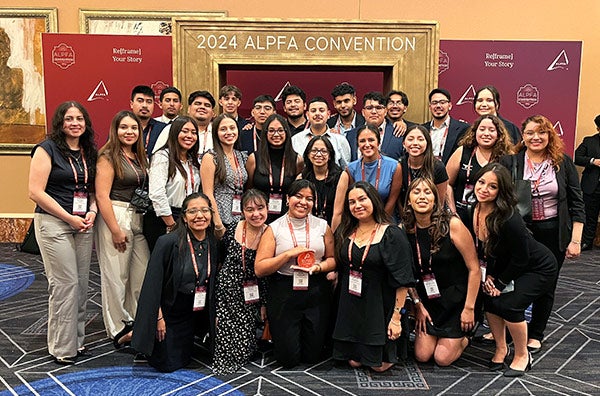 Association of Latino Professionals for America (ALPFA) winning Midwest Regional Chapter of the Year in August 2024