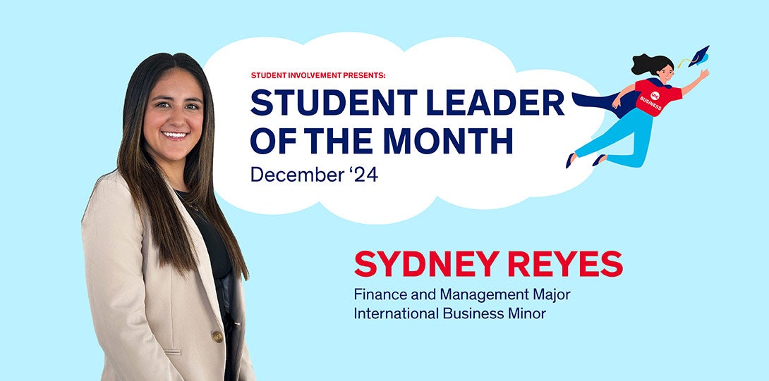 December 2024 Student Leader of the Month, Sydney Reyes