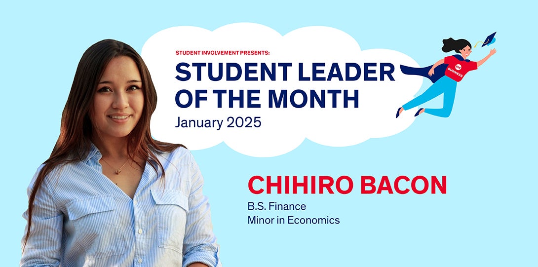 January 2025 Student Leader of the Month, Chihiro Bacon